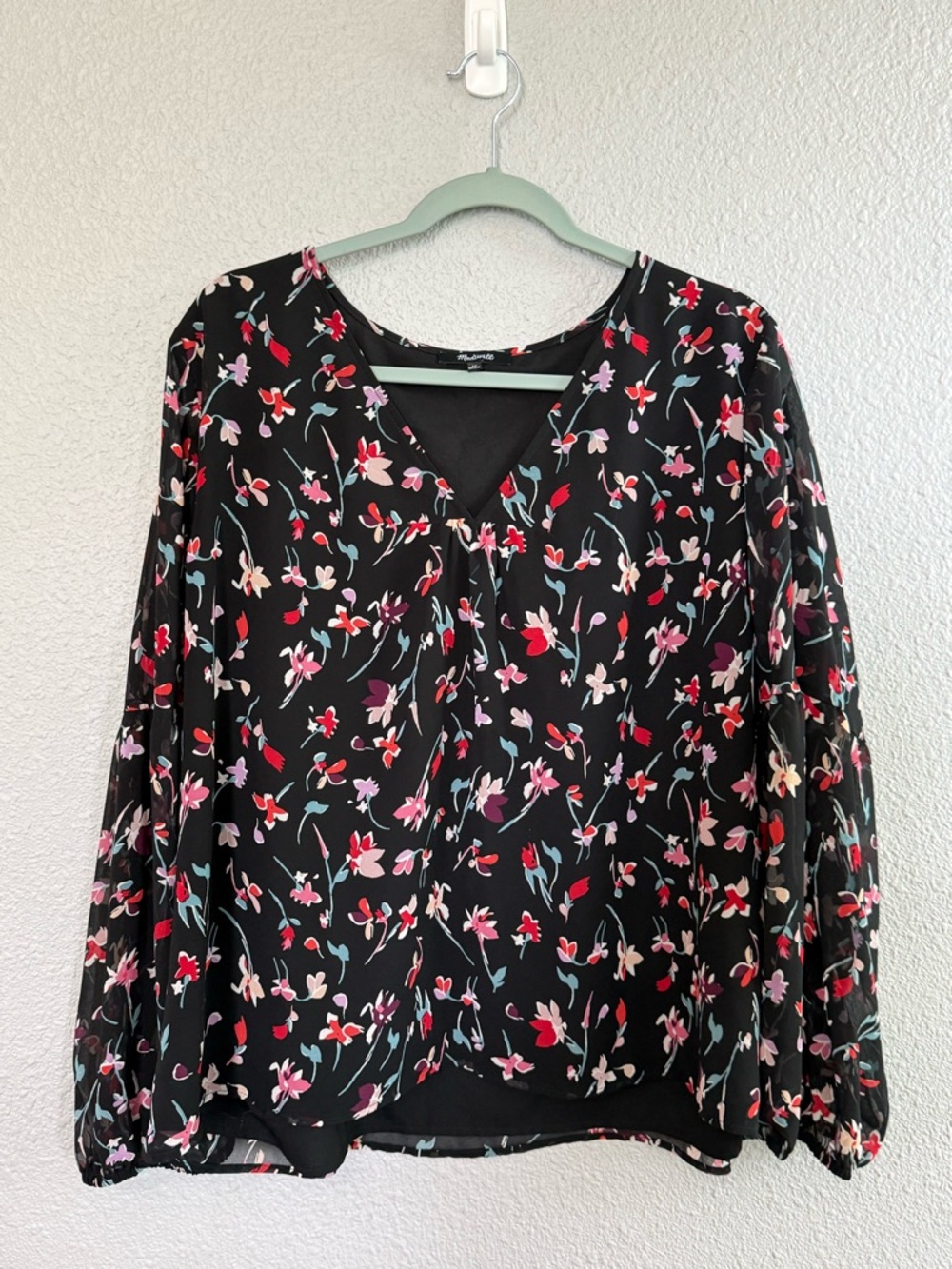 Madewell Drifting Flowers Blouse Size 2x View 3